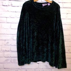 Emerald green oversized sweater